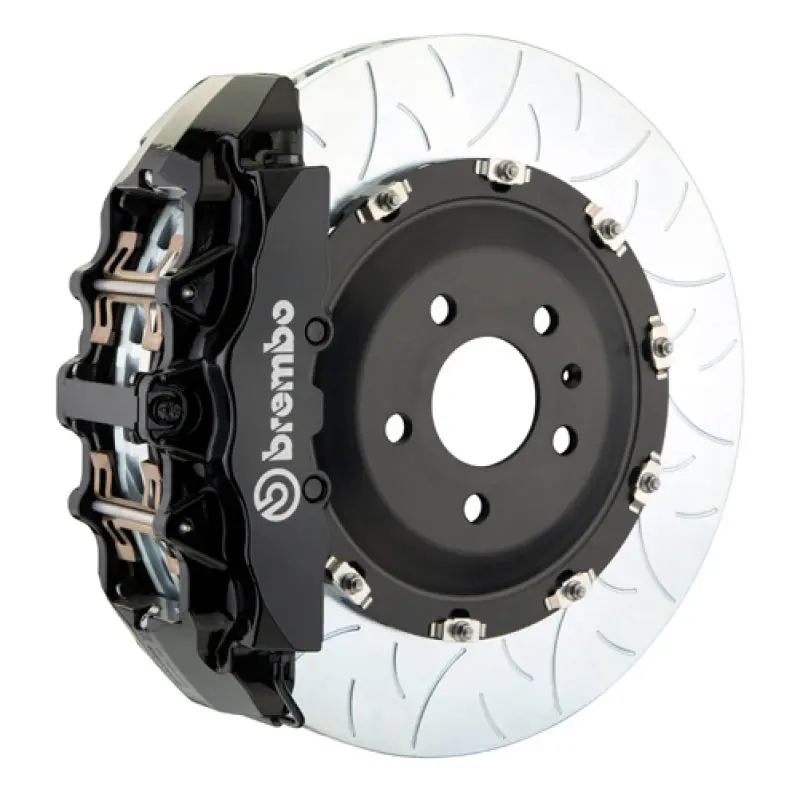 Brembo Gt Big Brake Kit For 2020+ Chevrolet Corvette C8 & C8 Z51 – Front, 6-Piston, Slotted 380X34Mm Two-Piece Rotors, Black Finish 1