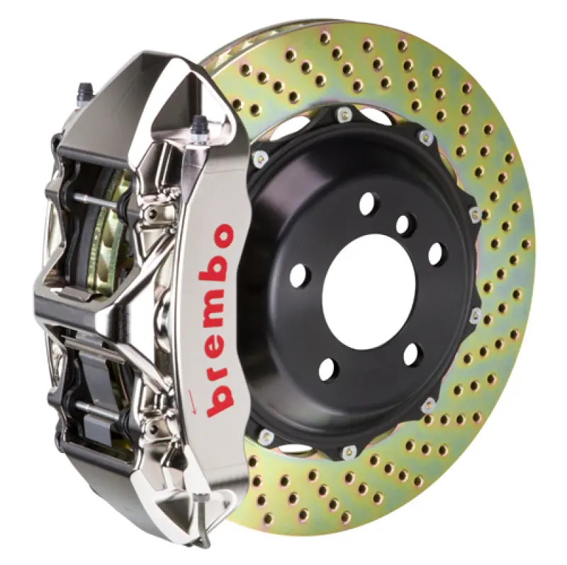 Brembo Gtr Front Brake Kit For 2005–2009 Ferrari F430 Challenge – 6-Piston Billet Calipers, 380X32Mm Two-Piece Drilled Rotors With Nickel Plating 1