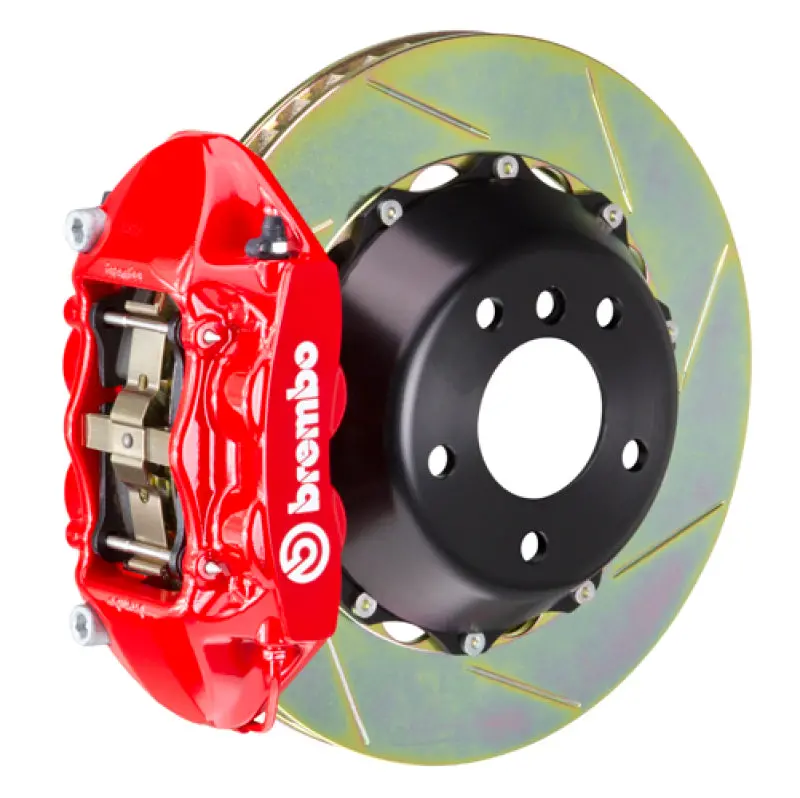 Brembo Rear Big Brake Kit For 2016–2021 Toyota Land Cruiser J200 – 4-Piston Calipers, 380X28Mm Two-Piece Slotted Rotors (Type-1, Red Finish) 1