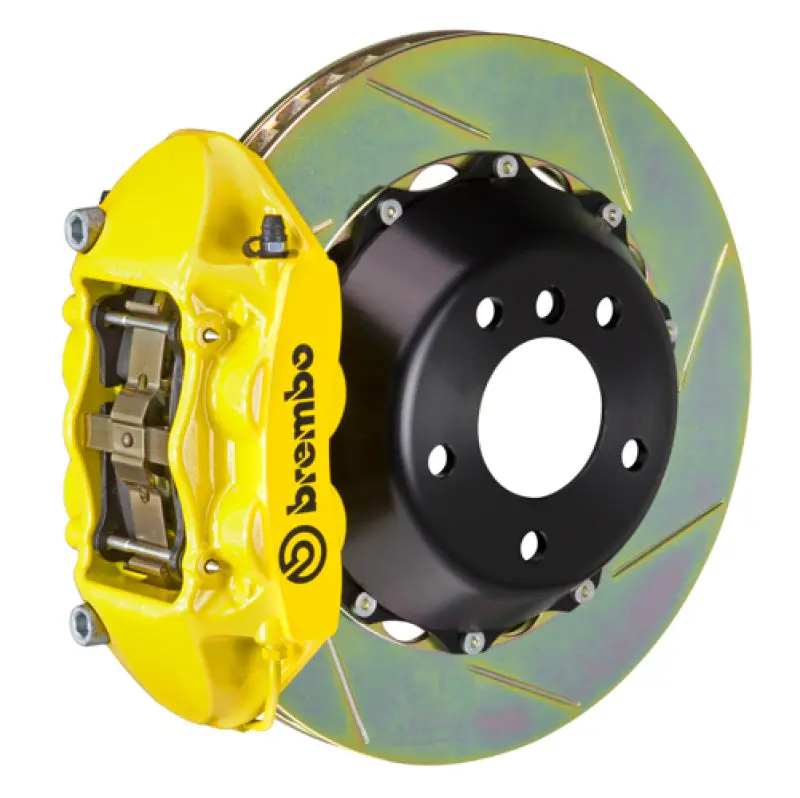 Brembo Rear Gt Big Brake Kit – 380×28Mm Two-Piece Slotted Rotors, Type-1 Design, Yellow Finish, For 2023+ Nissan Z (Rz34) 1