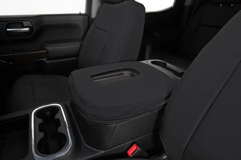 Covercraft Endura Precisionfit Seat Covers For Second Row – Compatible With 2019–2022 Ford F-250/F-350/F-450/F-550, Black/Black 1
