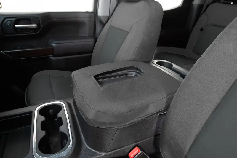 Covercraft Endura Precisionfit Second-Row Seat Covers For 2019–2024 Dodge Ram 2500/3500 – Silver/Charcoal 1