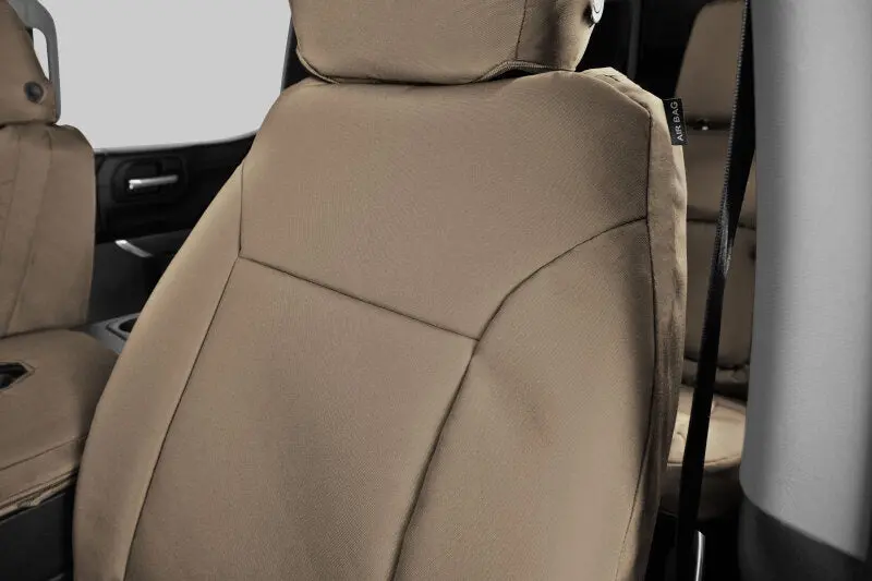 Covercraft Endura Precisionfit Third Row Seat Covers – Tan/Tan, Designed For 2021–2024 Chevrolet Tahoe 1