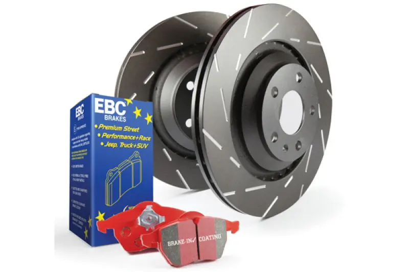 Ebc Redstuff Street Performance Brake Kit – Front Pads + Usr Slotted Rotors 1