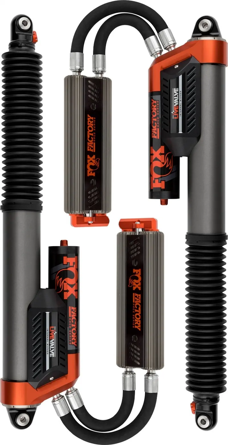 Fox Factory Series External Reservoir Shock Set – 3.0" Remote Reservoir, 12.3" Stroke, Qab/P/B Cooler (Ford Raptor-Specific) 1