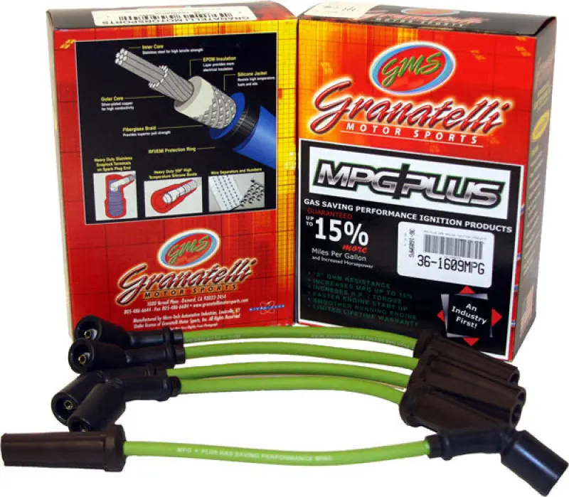 Granatelli Mpg Plus Ignition Wire Set For 1992–1995 Isuzu Trooper – 3.2L Inline-6 Engine 1