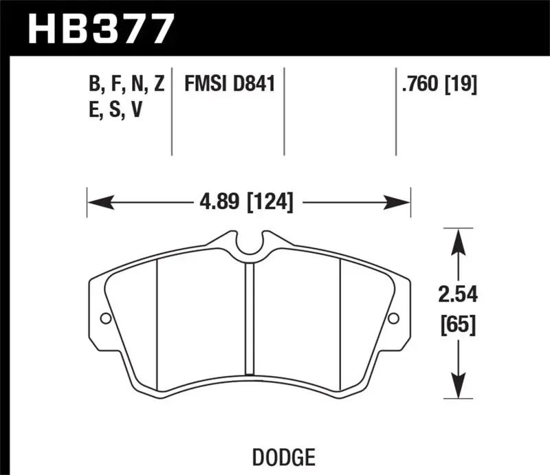 Hawk Hp+ Street Performance Brake Pads For Dodge Srt-4 Front Axle 1