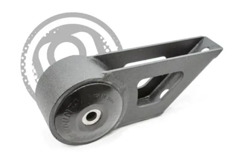 Innovative Mounts Rear Engine Mount – Evora-Specific, Silver Anodized Aluminum Housing With 75A Durometer Bushing 1