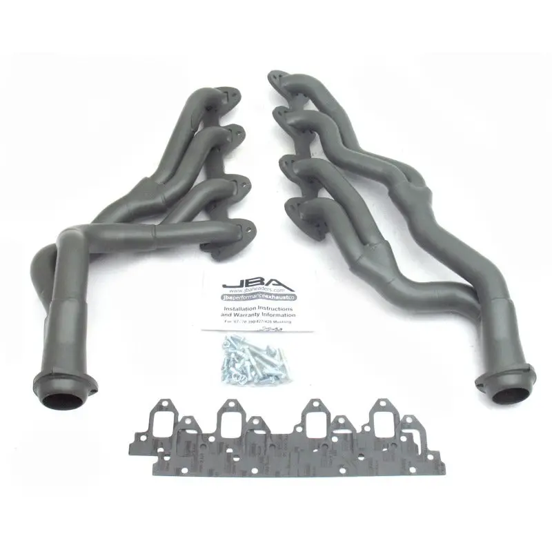 Jba Titanium-Coated Tri-Y Header For 1967–1970 Ford Mustang Fe Engines – 390–428 Cid, 1-3/4-Inch To 2-1/2-Inch Primary Tubes 1