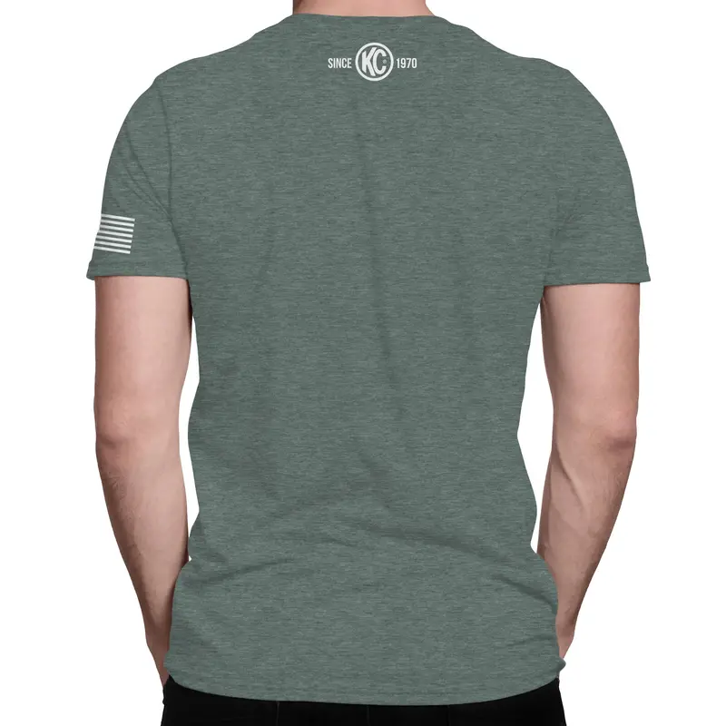 Kc Hilites 'Eat Sleep Camp Repeat' Pine-Colored T-Shirt – Small 2