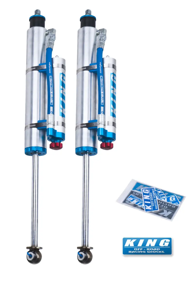 King 2.5" Piggyback Reservoir Front Shocks – Jeep Wrangler Jk (2007–2018), 0–2" Lift, Adjustable Rebound (Pair) 1