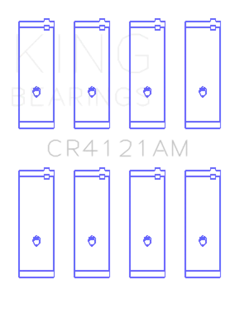 King Standard-Size Rod Bearing Set For Gm Dohc 16-Valve, Toyota Sohc 8-Valve & Dohc 16-Valve Engines 1