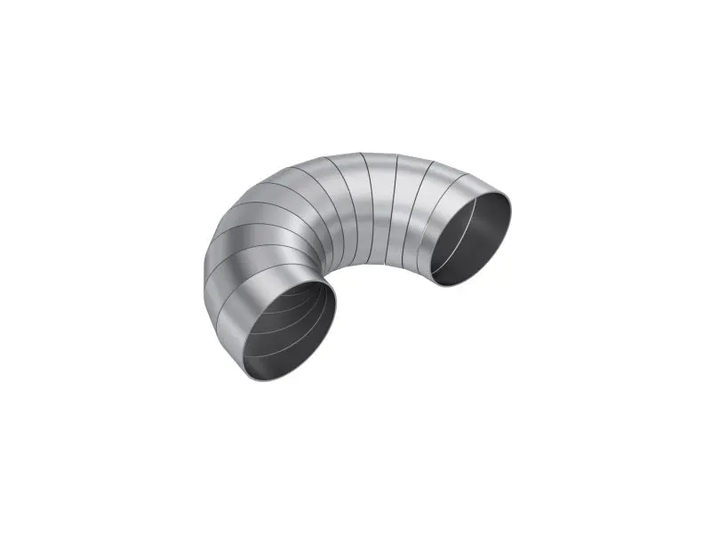 Mbrp T304 Stainless Steel 3.5" Diameter 180° Pie-Cut Exhaust Adapter Kit 1