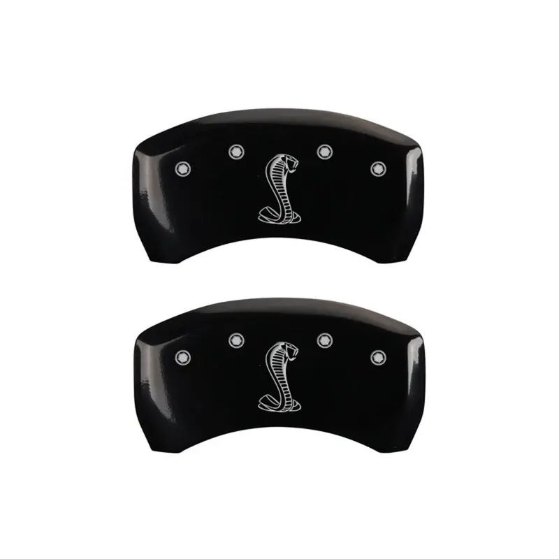 Mgp Engraved Rear Caliper Covers – Tiffany Snake Design, Black Finish With Silver Accent 1