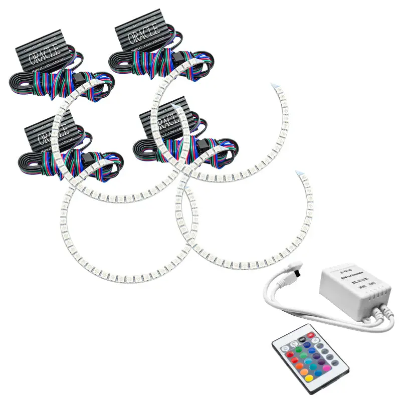 Oracle Colorshift Halo Lighting Kit For Gmc Sierra (2007–2013) – Round Ring Design With Simple Controller 1
