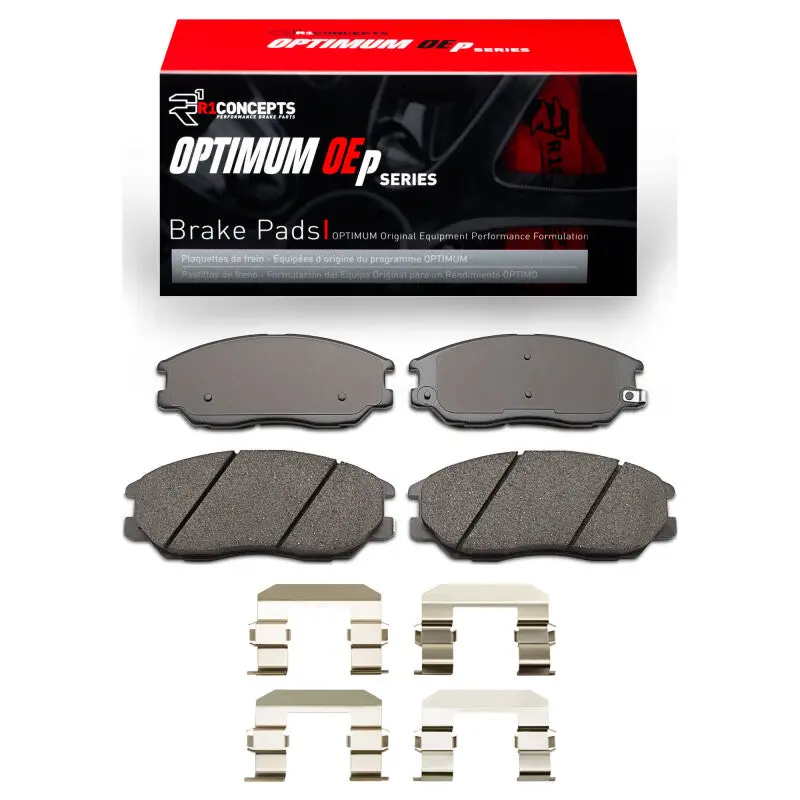 R1 Front Brake Pad & Hardware Kit For 2004–2006 Hyundai Xg350 1