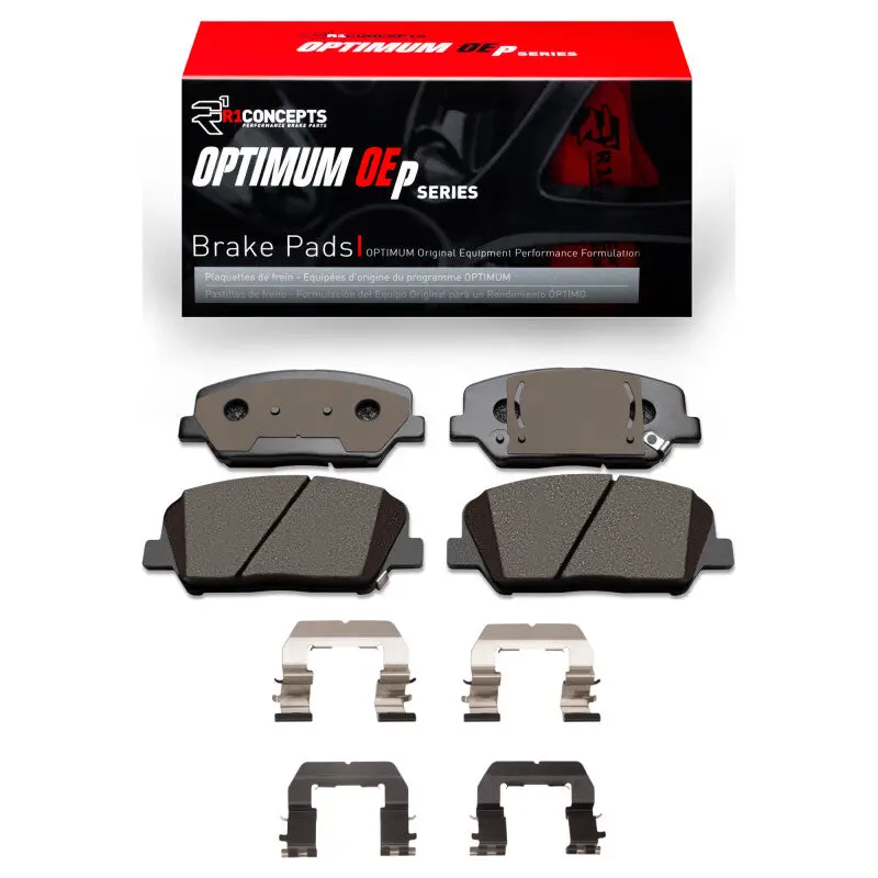 R1 Front Brake Pad & Hardware Kit For 2010–2016 Hyundai Genesis Coupe 1
