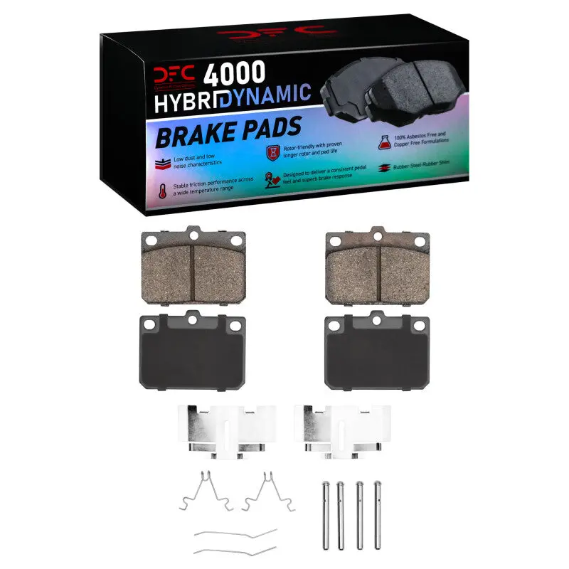 R1 Semi-Metallic Front Brake Pad & Hardware Kit For 1981–1983 Toyota Corolla (Us/Canada) 1