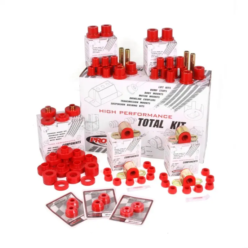 Rugged Ridge Polyurethane Bushing Kit Red 76-79 Cj5 & Cj7 1