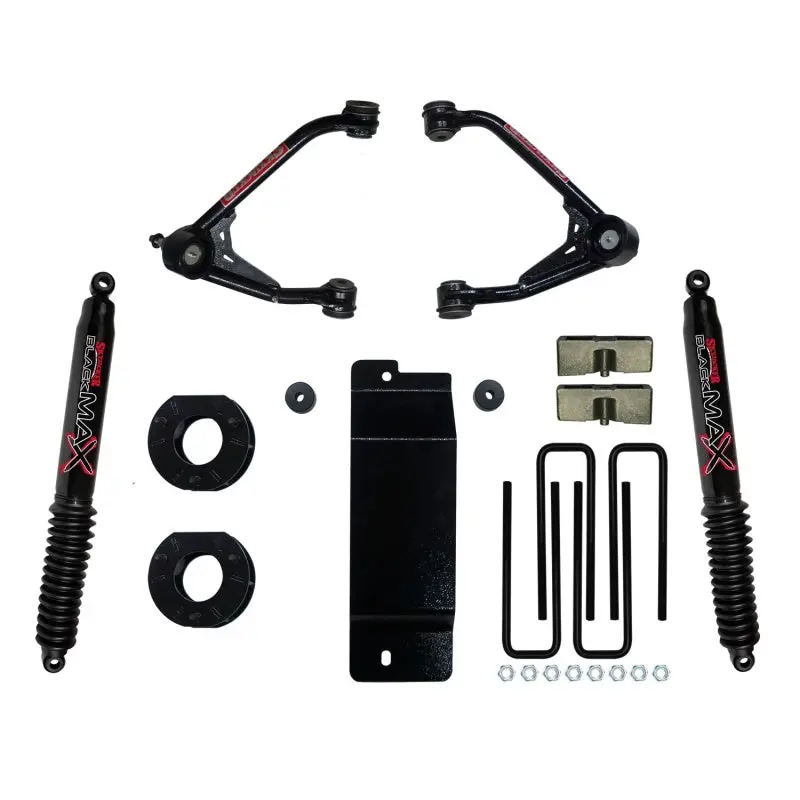 Skyjacker Uca Lift Kit For 2007–2013 Gm 1500 4Wd – 3.5–4In W/ Rear Black Max B8500 Shocks 1