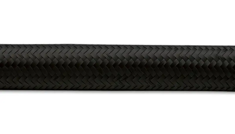 Vibrant -8 An Black Nylon Braided Flex Hose (20 Foot Roll) 2