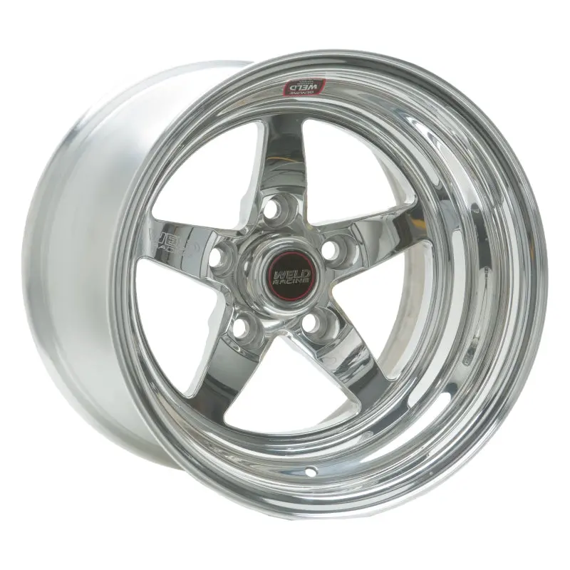 Weld S71 Polished Aluminum Wheel – 15X4", 5X120Mm Bolt Pattern, 2.5" Backspace, Non-Beadlock Design 1