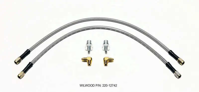 Wilwood Stainless Steel Flexline Brake Hose Kit For 2006+ Vw Gti 1
