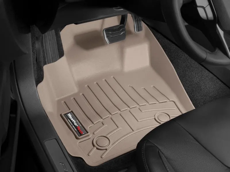 Wt Floorliner Front Floor Mat In Tan — Universal Fit 1