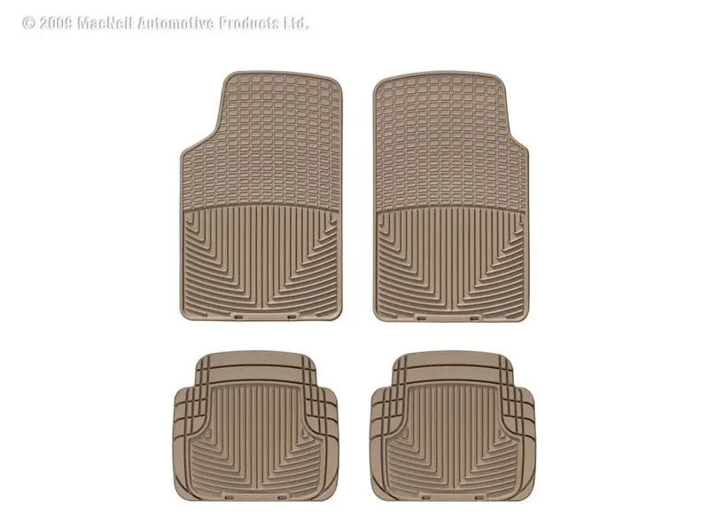 Wt Rubber Front Floor Mats – Tan 1