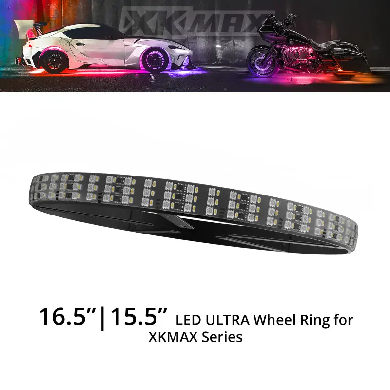Xk Glow Xkmax Ultra Wheel Ring – 16.5-Inch Diameter Led Illuminated Accent Ring 1